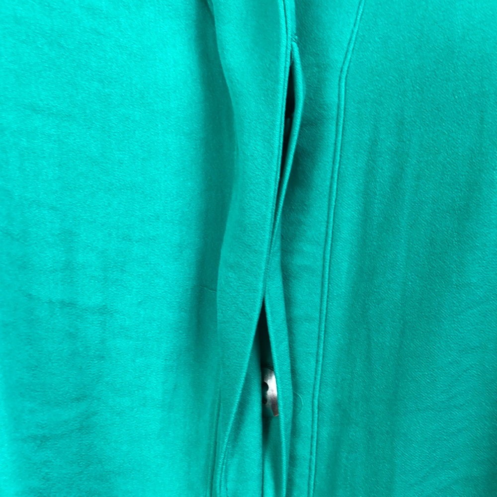 Alfani Silky Green Button Down Tie Front Top - Picture 7 of 7